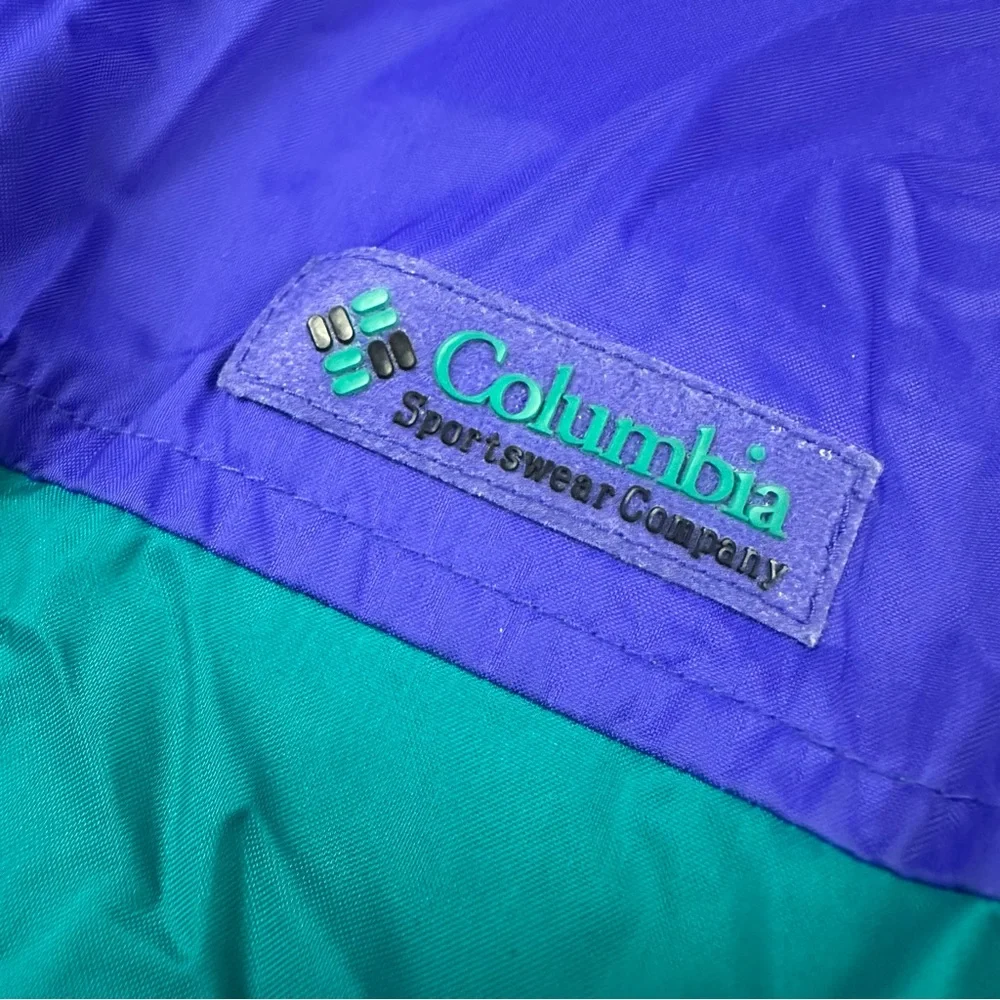 Columbia Teal and Blue wind breaker